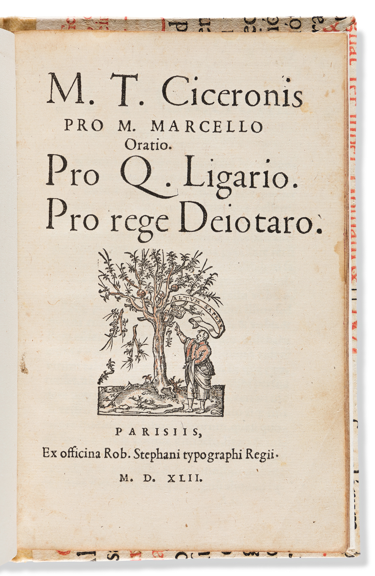 Cicero, Marcus Tullius (106-43 BC) Pro M. Marcello Oratio. Pro Q. Ligario. Pro rege Deiotaro.